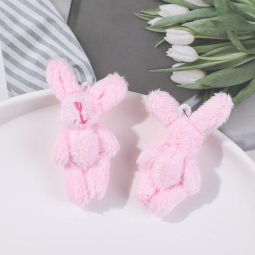 Hanging Ornaments Plush Rabbit handmade DIY Sold By PC