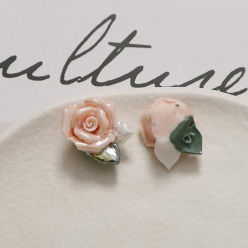 Porcelain Jewelry Beads Rose DIY Sold By PC