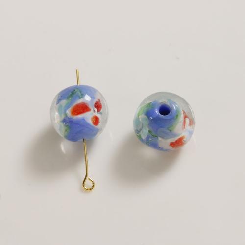 Granulos artesanais de  Lampwork, vidrilho, DIY, Mais cores pare escolha, 12mm, vendido por PC