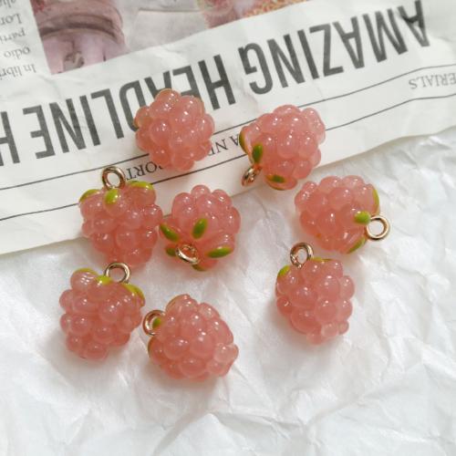 Resin vedhæng, Grape, du kan DIY, flere farver til valg, 15x11mm, Solgt af PC