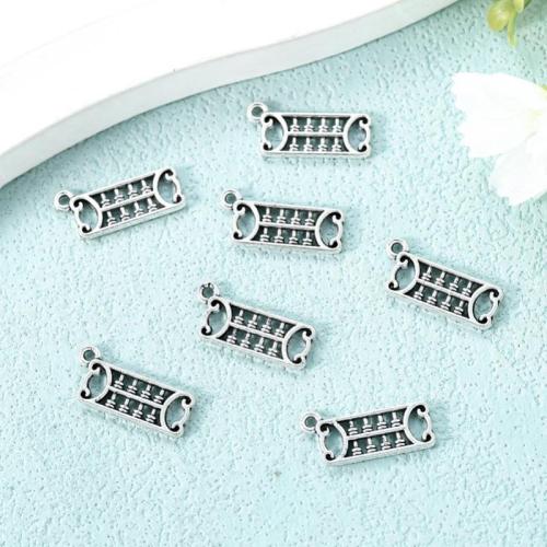 Zinc Alloy Pendants Abacus antique silver color plated DIY nickel lead & cadmium free Approx Sold By Bag