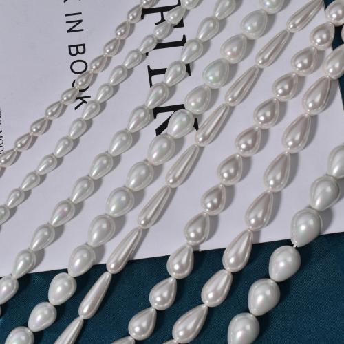 Glass Pearl Beads Teardrop DIY Sold Per Approx 40 cm Strand