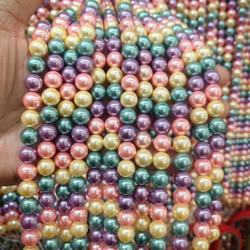 Contas de conchas do Mar do Sul, Shell Pearl, Roda, DIY & tamanho diferente para a escolha, Mais cores pare escolha, vendido para Aprox 38 cm Strand