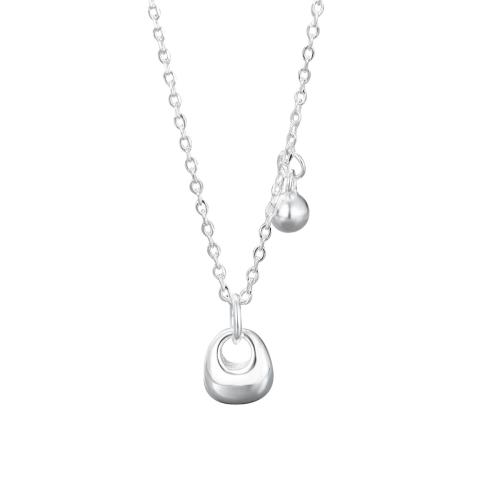 Colliers en argent sterling, argent sterling 925, avec 5CM chaînes de rallonge, pour femme, argent, Longueur Environ 40 cm, Vendu par PC