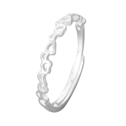 925 Sterling Silver Finger Rings Heart for woman silver color Sold By PC