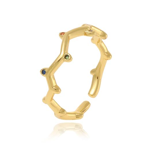 Cubi Circonia Micro Pave anello in ottone, placcato, Micro spianare cubic zirconia & per la donna, nessuno, Venduto da PC