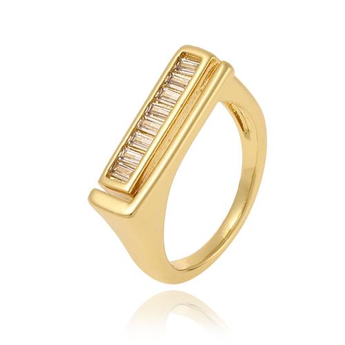 Cubic Zirconia Micro Pave Brass Ring plated micro pave cubic zirconia & for woman Sold By PC