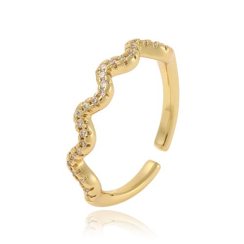 Cubi Circonia Micro Pave anello in ottone, placcato, Micro spianare cubic zirconia & per la donna, nessuno, Venduto da PC