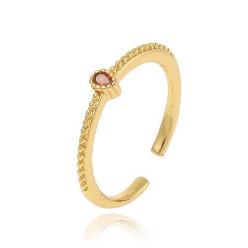 Cubic Zirconia Micro Pave Brass Ring plated micro pave cubic zirconia & for woman Sold By PC