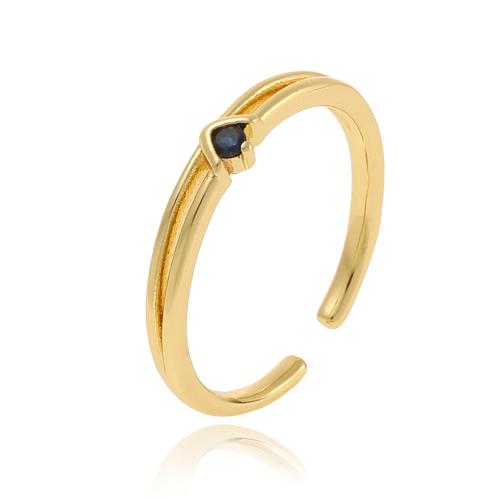 Cubic Zirconia Micro Pave Brass Ring plated micro pave cubic zirconia & for woman Sold By PC