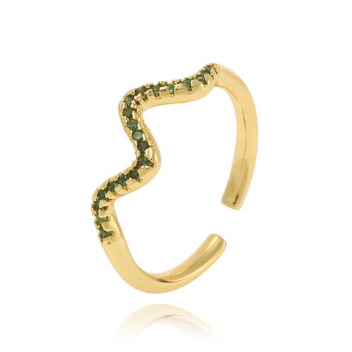 Cubi Circonia Micro Pave anello in ottone, placcato, Micro spianare cubic zirconia & per la donna, nessuno, Venduto da PC