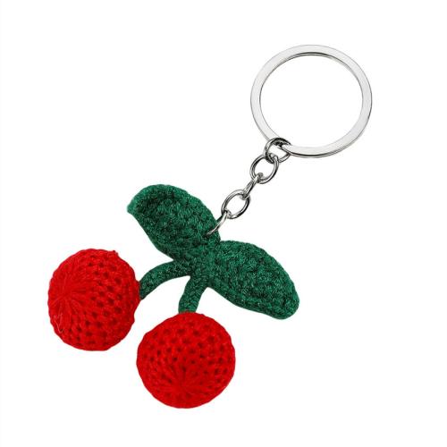 Zinc Alloy Key Clasp with Plush portable & cute & multifunctional Sold By PC