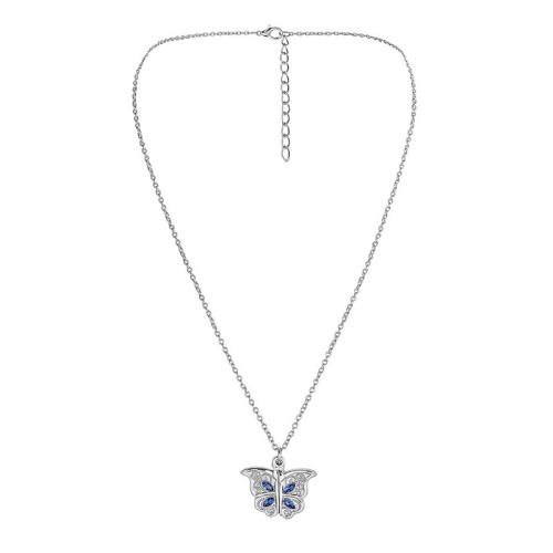 Collier de bijoux en alliage de zinc, Placage, styles différents pour le choix & pavé de micro zircon & pour femme, plus de couleurs à choisir, Longueur Environ 41-50 cm, Vendu par PC