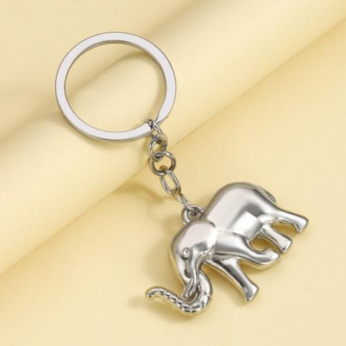 Zinc Alloy Key Clasp portable & multifunctional silver color Sold By PC