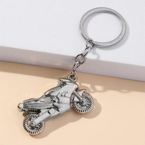 Zinc Alloy Key Clasp portable & multifunctional silver color Sold By PC