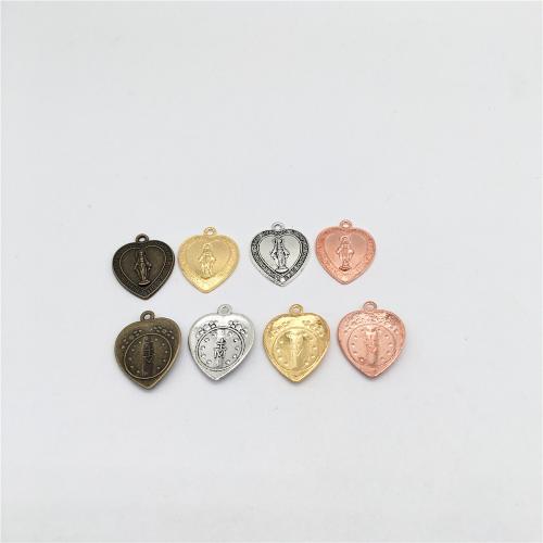 Zinc Alloy Heart Pendants plated DIY Sold By Bag