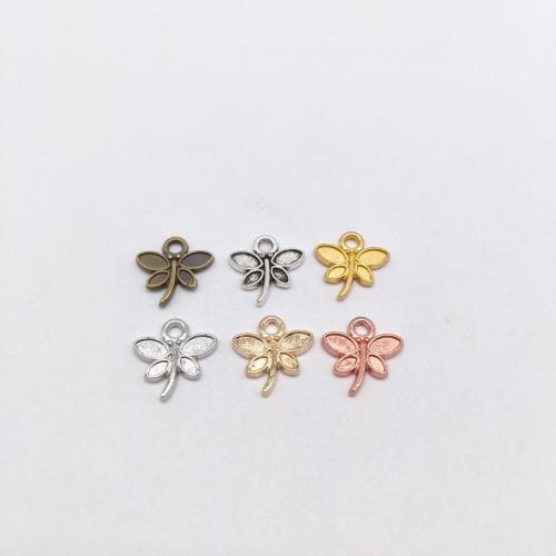 Sinc Alloy Pendants Ainmhithe, Dragonfly, plátáilte, DIY, dathanna níos mó le haghaidh rogha, 14x14mm, 100ríomhairí pearsanta/Mála, Díolta De réir Mála