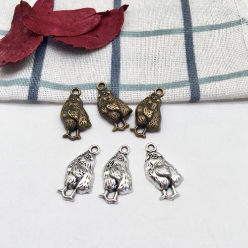 Zinc Alloy Animal Pendants Chicken plated DIY Sold By Bag