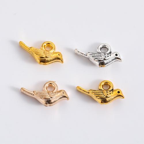 Zinc Alloy Animal Pendants Bird plated DIY Sold By Bag