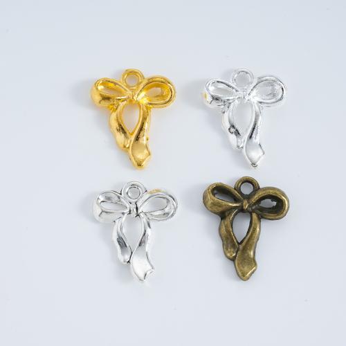 Zinc Alloy Bowknot Pendants plated DIY Sold By Bag