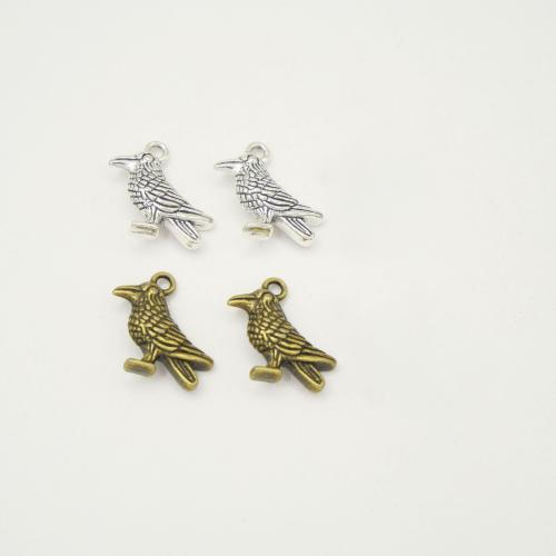 Zinc Alloy Animal Pendants Bird plated DIY Sold By Bag