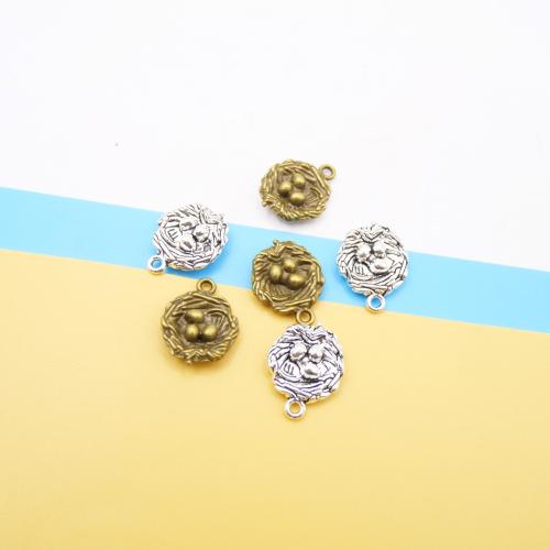 Zinc Alloy Pendants Bird Nest plated DIY Sold By Bag