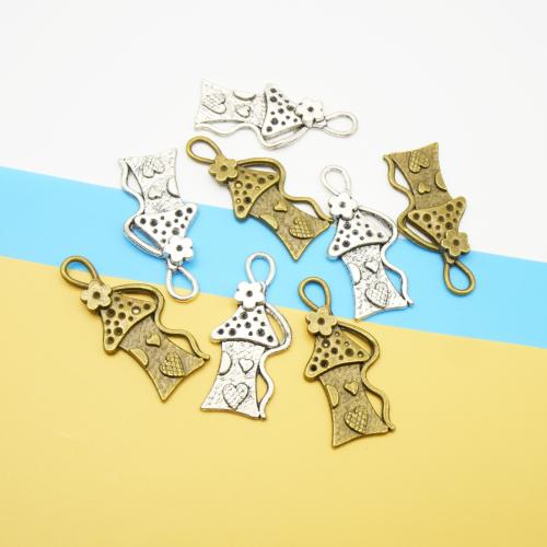 Zinc Alloy Pendants House plated DIY Sold By Bag