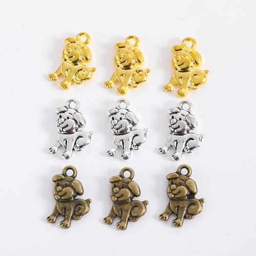 Zinc Alloy Animal Pendants Dog plated DIY Sold By Bag