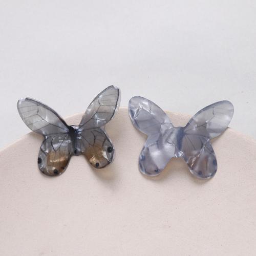 Hair Accessories DIY Findings Resin Butterfly enamel Sold By PC