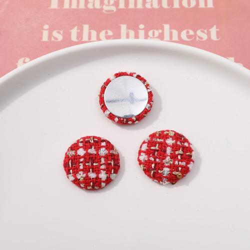 Mobile Phone DIY Decoration Cloth Round red Sold By PC