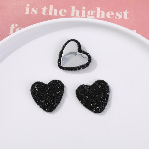 Hair Accessories DIY Findings Wool Fabric Heart handmade Sold By PC