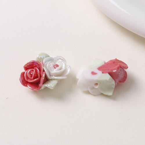 Porcelain Jewelry Beads Flower DIY Sold By PC