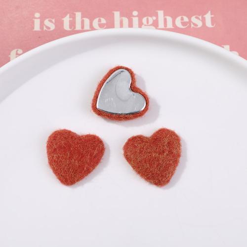 Hair Accessories DIY Findings Felt Heart Sold By PC