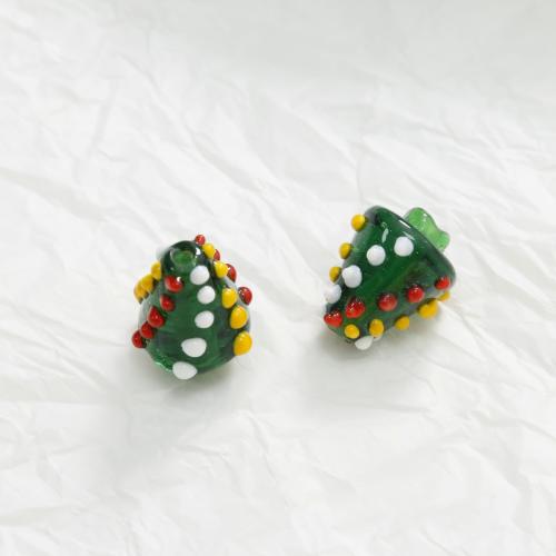 Christmas Lampwork Beads Christmas Tree Christmas Design & DIY & enamel Sold By PC