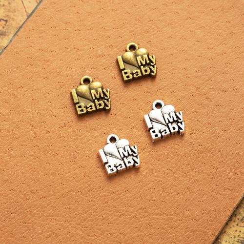 Zinc Alloy Alphabet and number Pendants Alphabet Letter plated DIY nickel lead & cadmium free Sold By Bag