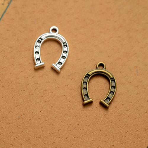 Zinc Alloy Pendants Horseshoes plated DIY nickel lead & cadmium free Sold By Bag