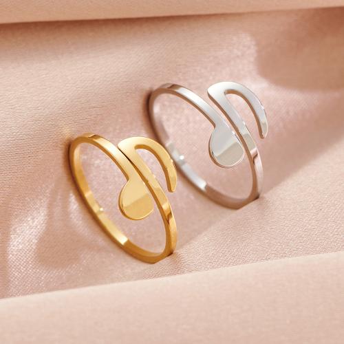 Zinc Alloy Finger Ring Music Note plated Adjustable & for woman nickel lead & cadmium free inner ~20mm Sold By PC