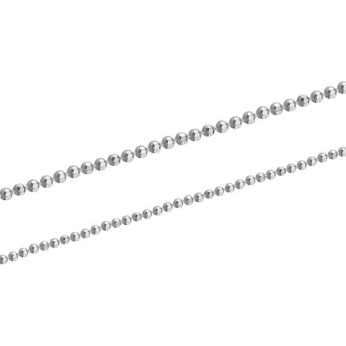 Catene d'argento Sterling, 925 sterline d'argento, DIY & formato differente per scelta & Ball chain, argento, Venduto da m