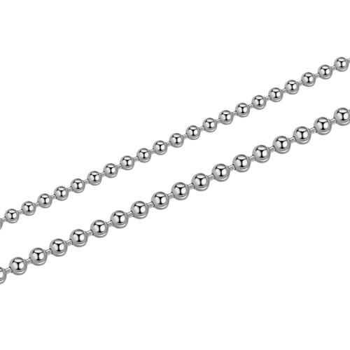 Catene d'argento Sterling, 925 sterline d'argento, DIY & formato differente per scelta & Ball chain, argento, Venduto da m