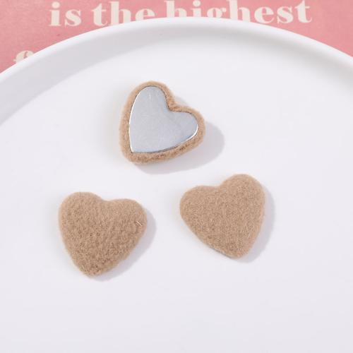 Hair Accessories DIY Findings Plush Heart Sold By PC