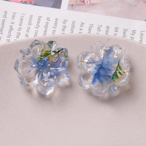 Handy DIY Kit, Harz, mit Getrocknete Blumen, Blume, Epoxy Aufkleber, keine, 25mm, verkauft von PC