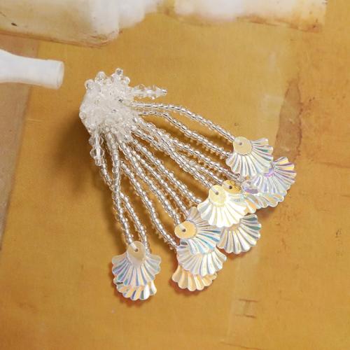 Hair Accessories DIY Findings Seedbead Flower handmade Sold By PC