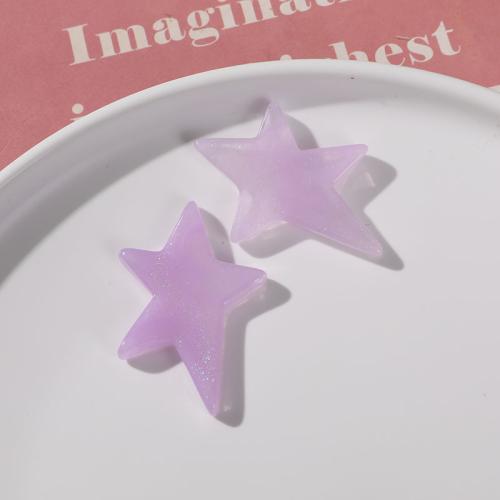 Hair Clip Findings Resin Star polished DIY Sold By PC