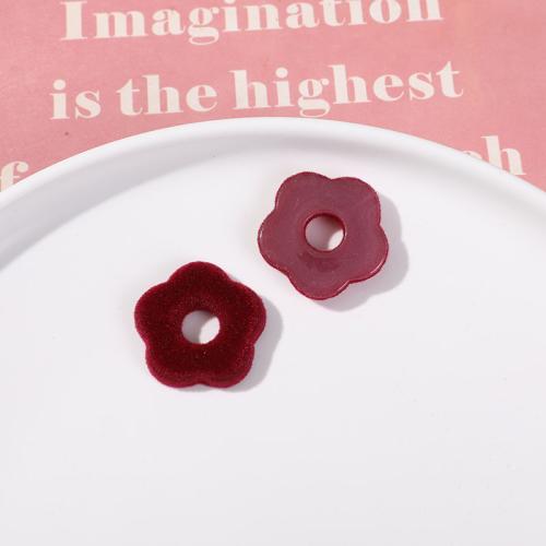 Mobile Phone DIY Decoration Resin with Flocking Fabric Flower Sold By PC