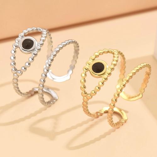 Stainless Steel Finger Ring 304 Stainless Steel epoxy gel fashion jewelry & for woman US Ring Sold By PC