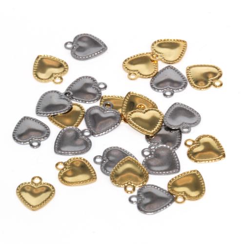 Stainless Steel Heart Pendants 304 Stainless Steel DIY Sold By Bag