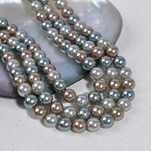 Glass Pearl Beads Round DIY mixed colors Sold Per Approx 40 cm Strand