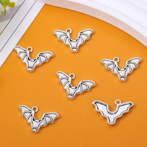 Zinc Alloy Animal Pendants Bat antique silver color plated DIY nickel lead & cadmium free Approx Sold By Bag