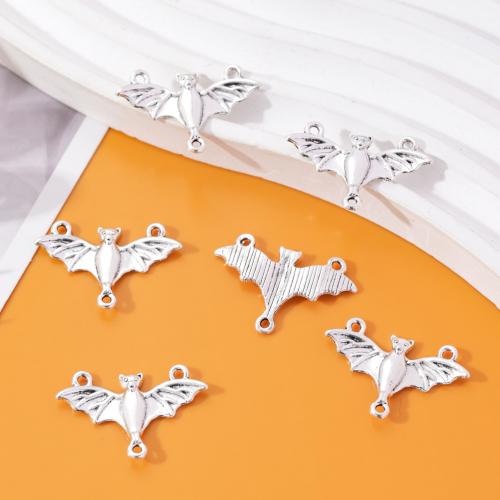 Animal Zinc Alloy Connector Bat antique silver color plated DIY & 1/2 loop nickel lead & cadmium free Approx Sold By Bag