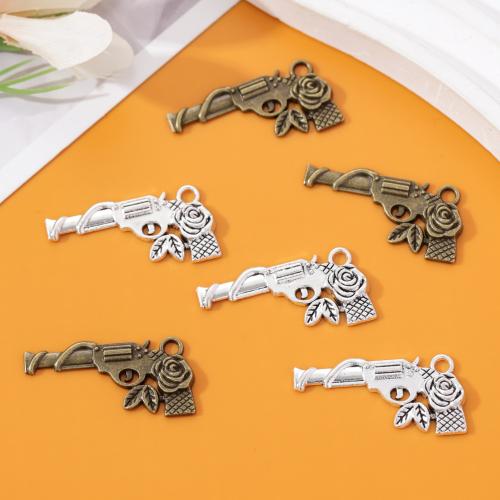 Zinc Alloy Gun Pendants plated DIY nickel lead & cadmium free Approx Sold By Bag